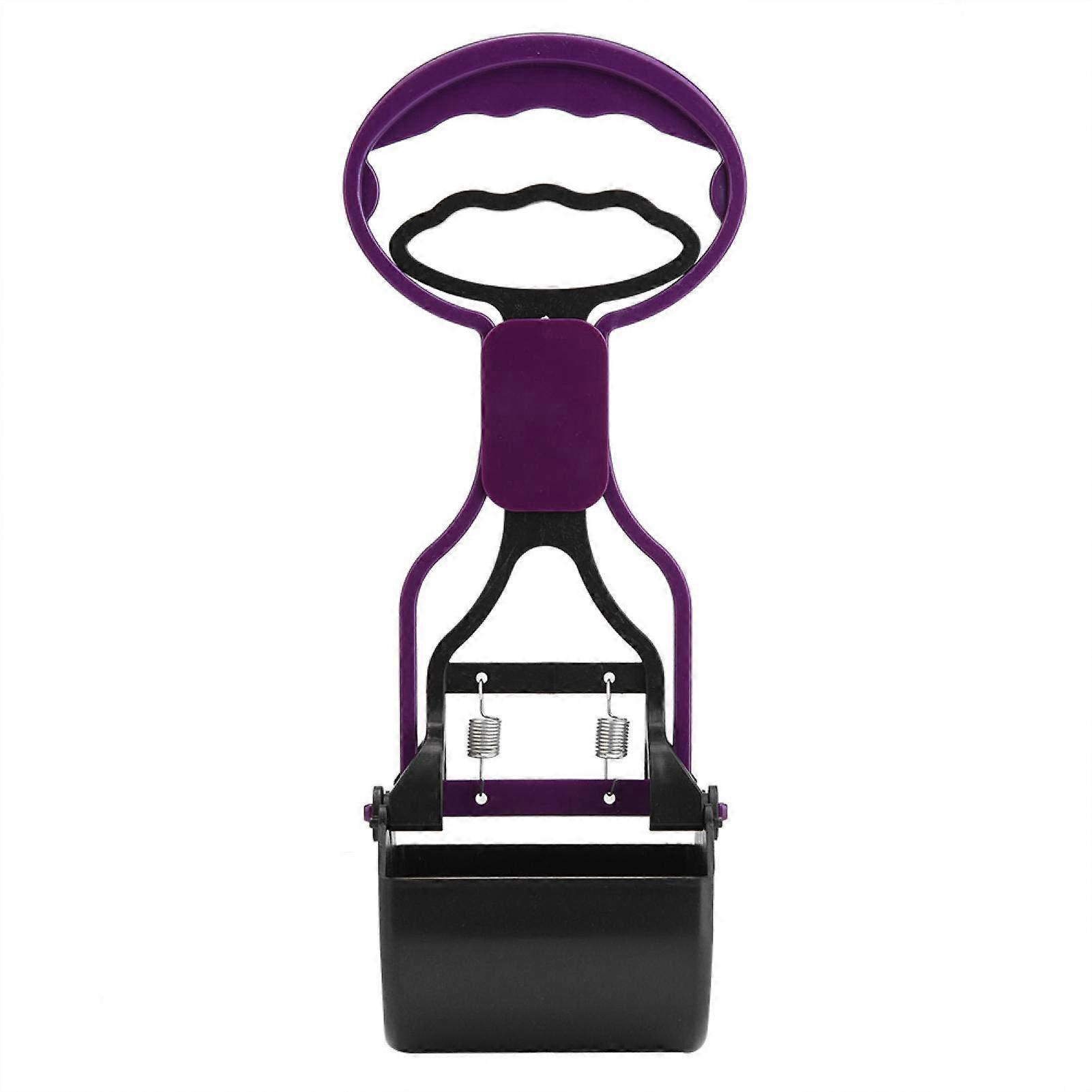 Dog Poop Scoop Long Handle Grabber for Easy Poop Pickup, Purple Lightweight Design with Ergonomic Grip