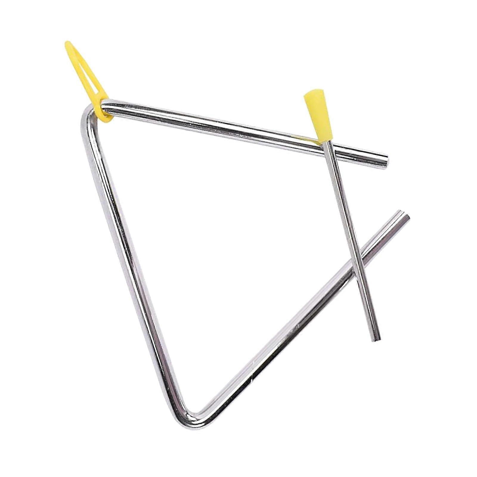 Triangle Musical Instrument for Children, Large Percussion Triangle for Early Education, Baby and Adult Use, Durable Metal Design