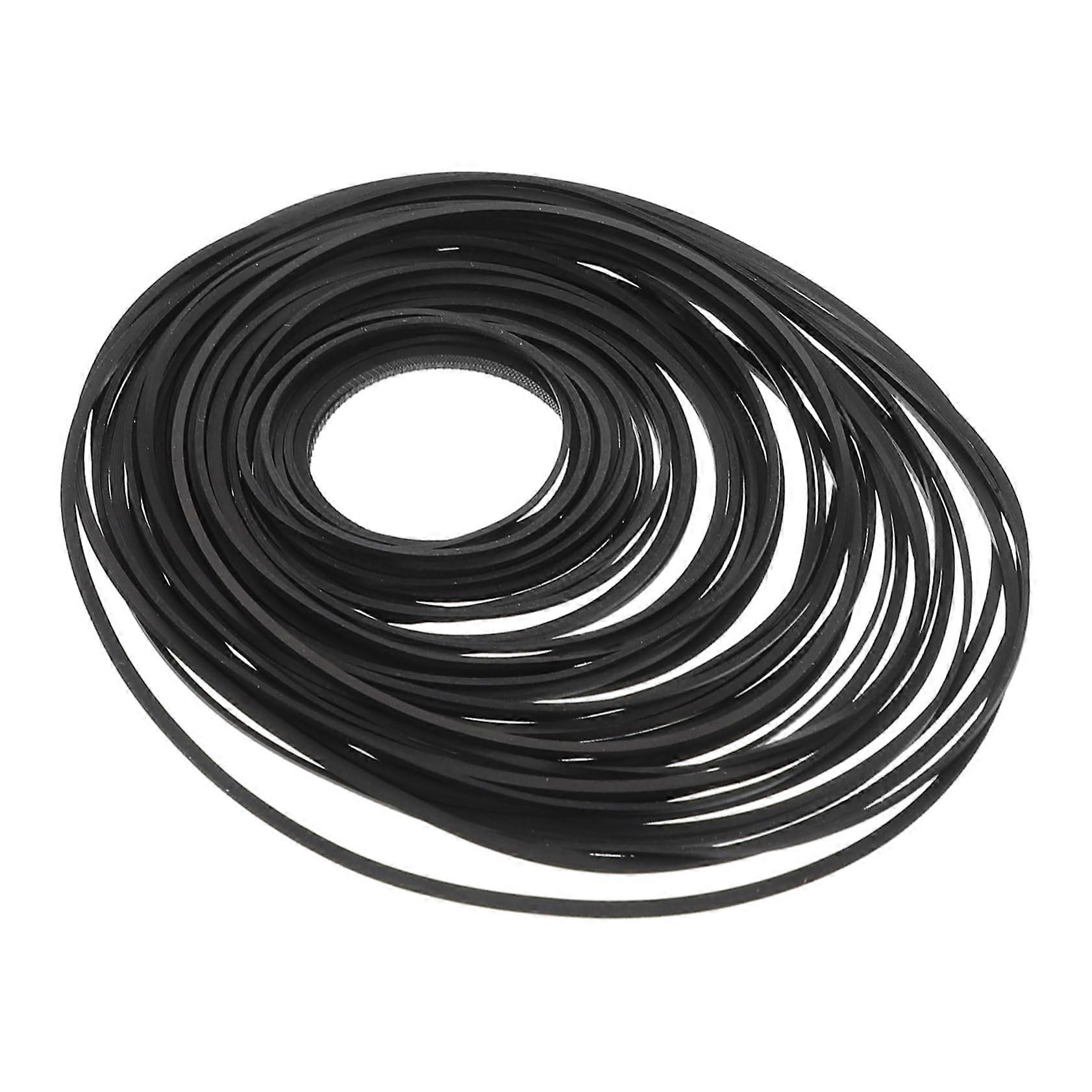 Belt Set for Cassette Recorder 50 Pieces Rubber Drive Belt for Cassette Maintenance 10.00X10.00X0.10CM