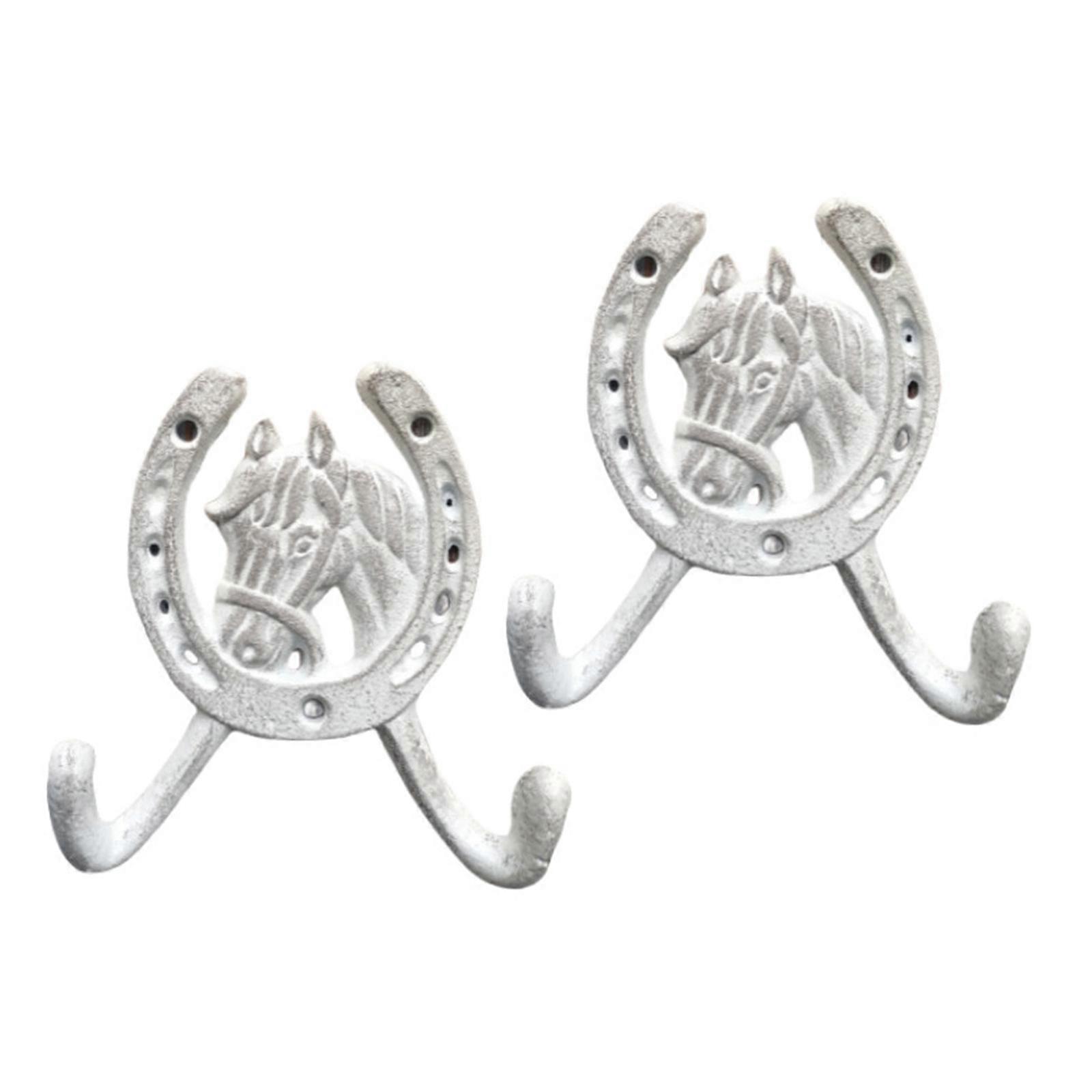 2 κομμάτια διακοσμητικά κρεμάστρες πετάλου χυτοσιδήρου κρεμαστά άγκιστρα για την εσωτερική εξωτερική διακόσμηση λουτρών υπνοδωματίων εισόδου λευκό