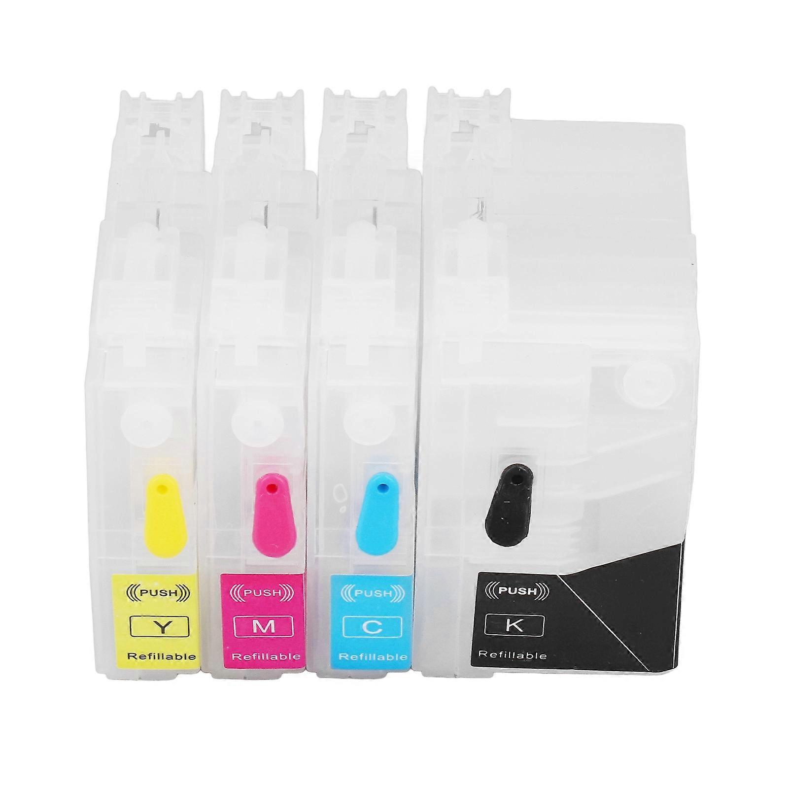 Ink Cartridge Red Blue Yellow Black 4 Colors Printing Accessory Set Kit for Printer LC3117