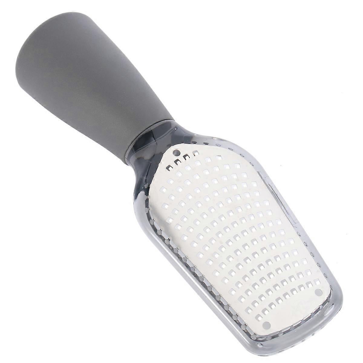 Stainless Steel Ginger Garlic Kitchen Tool with Smooth Handle for Grinding Use Grey 11.5 in