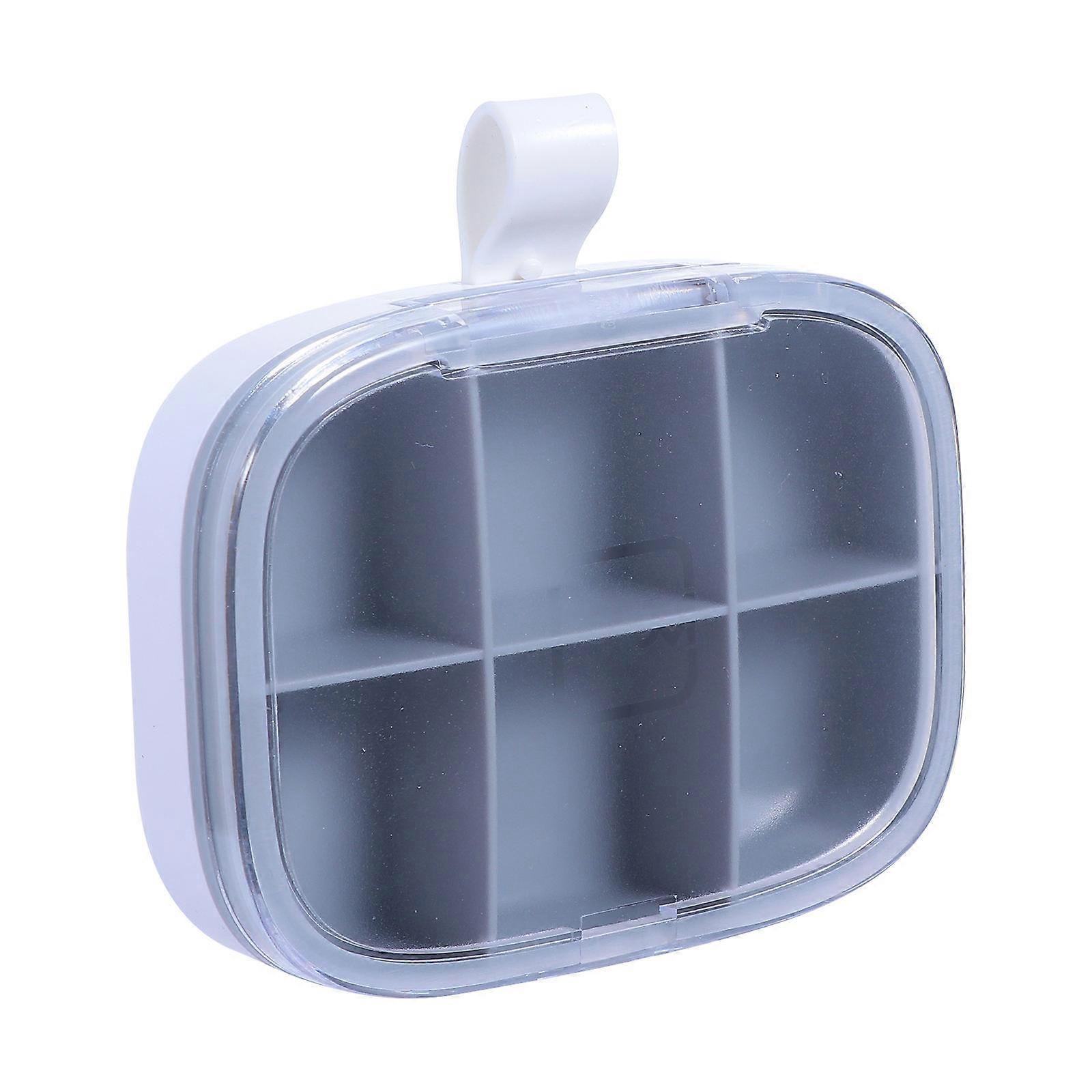 Sturdy Pill Organizer Light Grey Mini Style Home Office Use Multi Purpose 1Pack