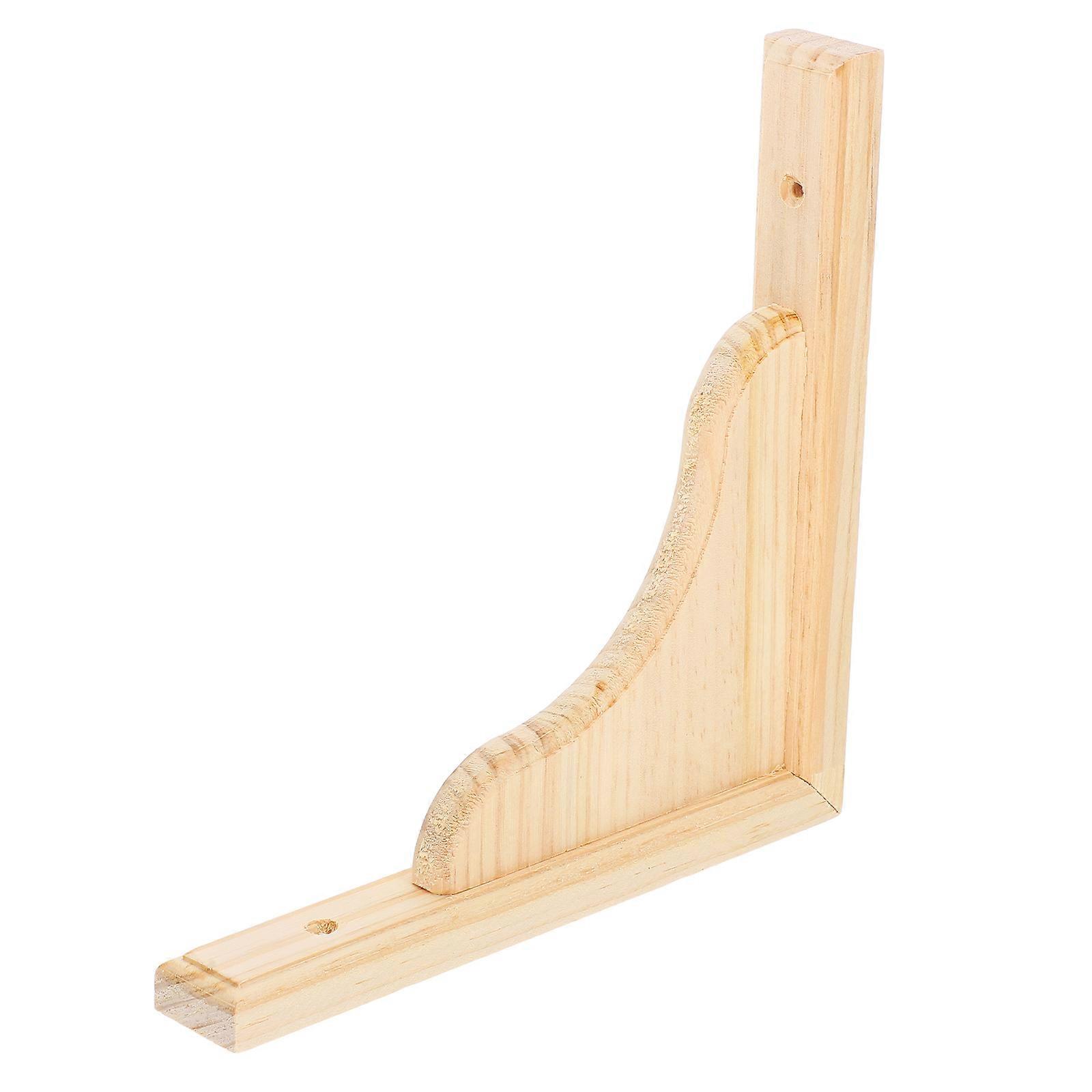 Wooden Shelf Brackets Decorative Triangular Wall Support Bracket for Wood Shelves 1 Set