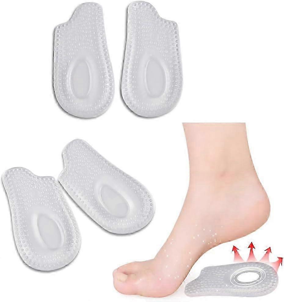 2Pairs Plantar Fasciitis Heel Cups Inserts,Heel Cushions for Plantar Fasciitis,Heel Pain,Heel Spur,Achilles Tendon,Shock Absorption Orthotic Inserts