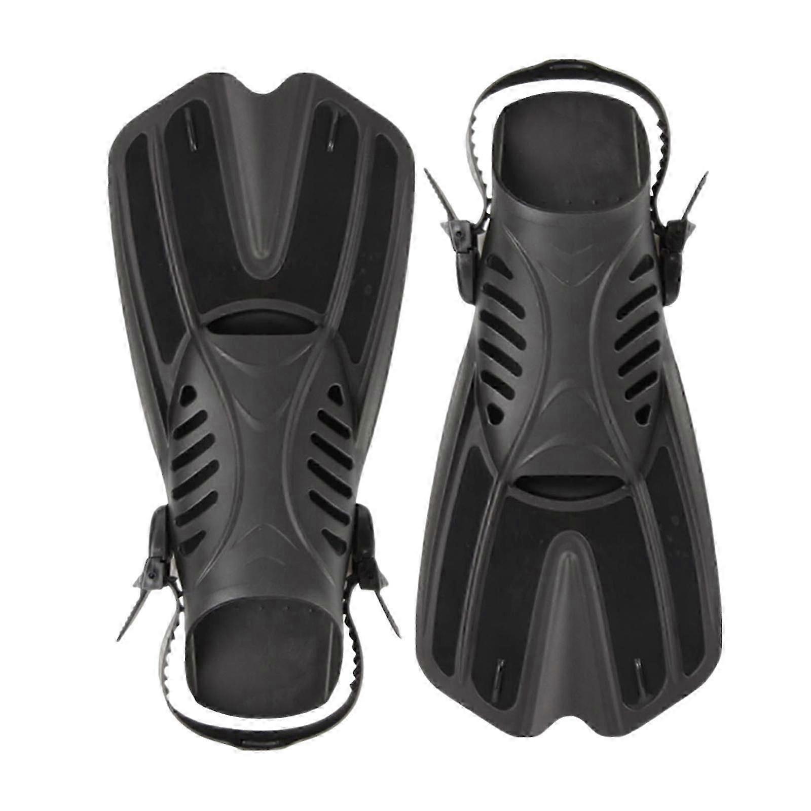 大人用調節可能なシュノーケル フリッパー - 男性用 & 女性用オープンヒール スイム フィン