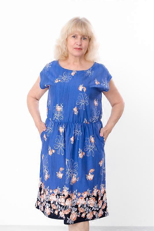 Vestido Casual de Algodão – Silhueta Reta com Decote Canoa e Cintura Elástica, Verão, HC 8068-005