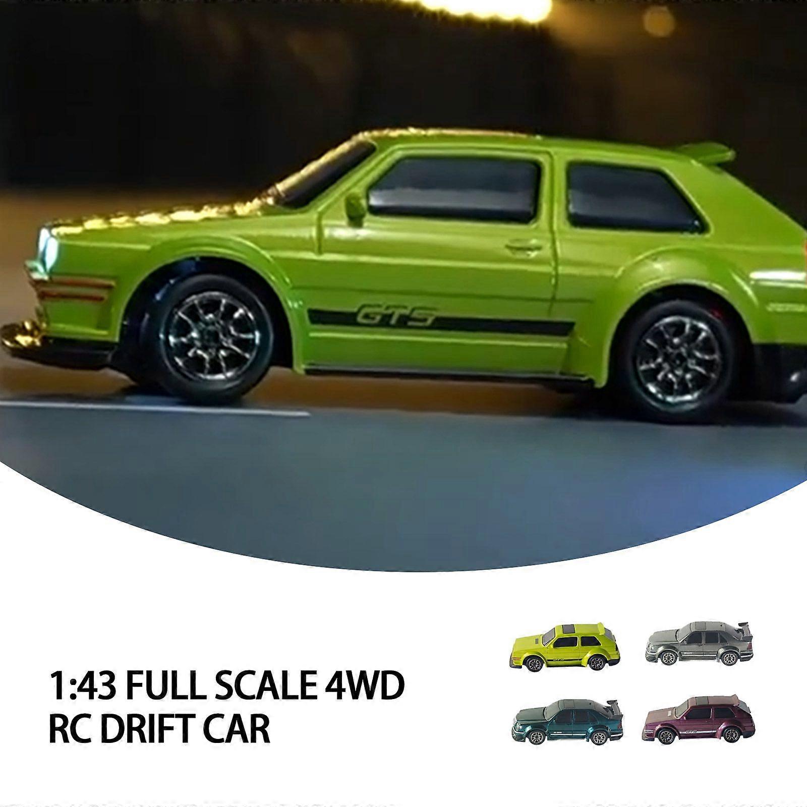 Auto da drift RC 4WD in scala 1:43 con giroscopio, auto da corsa ad alta velocità, giocattolo