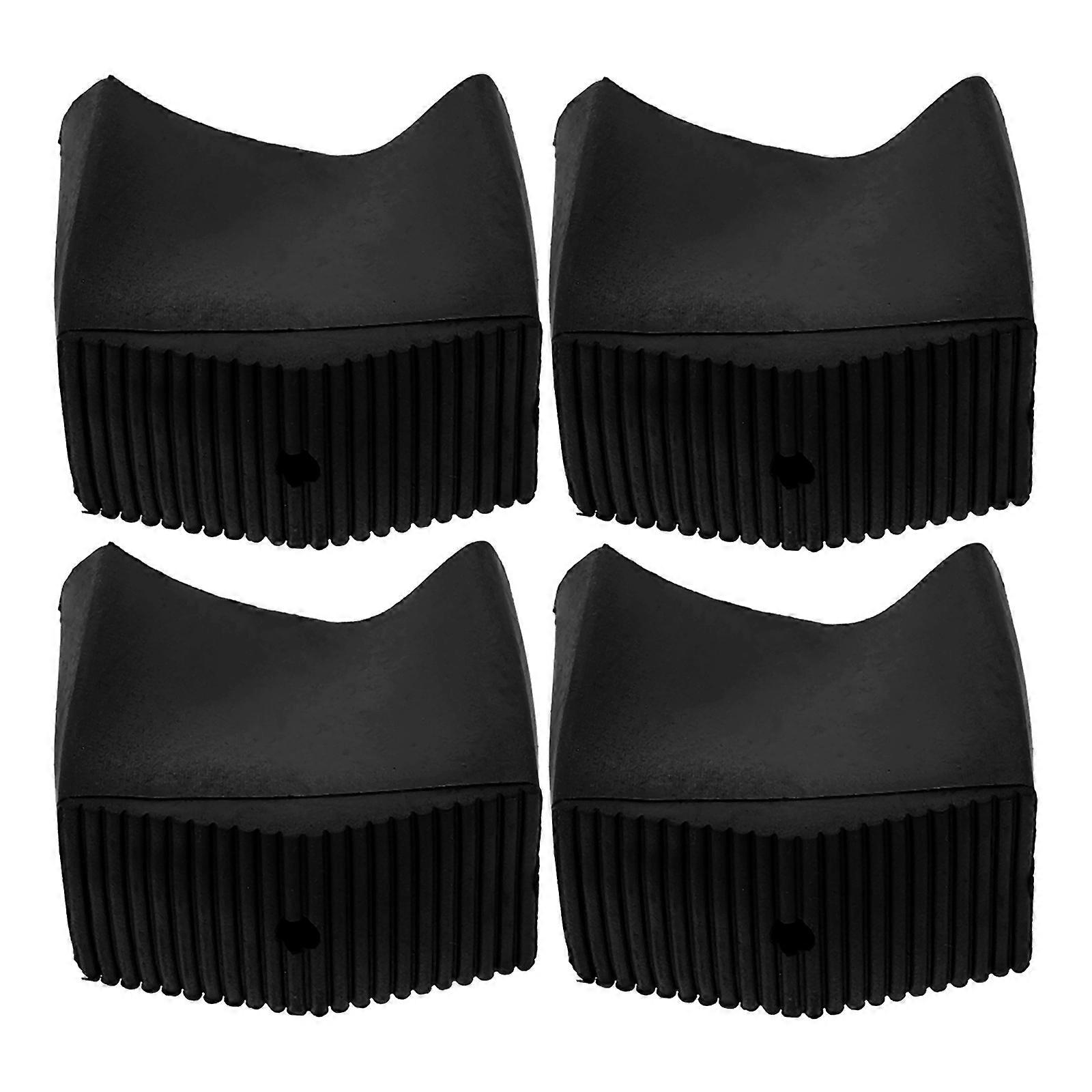 4pcs Non Slip Ladder Feet Covers, Rubber Pads for Step Ladder Leg Protection, Wear Resistant Replacement Caps for Stability on Tile and Carpet
