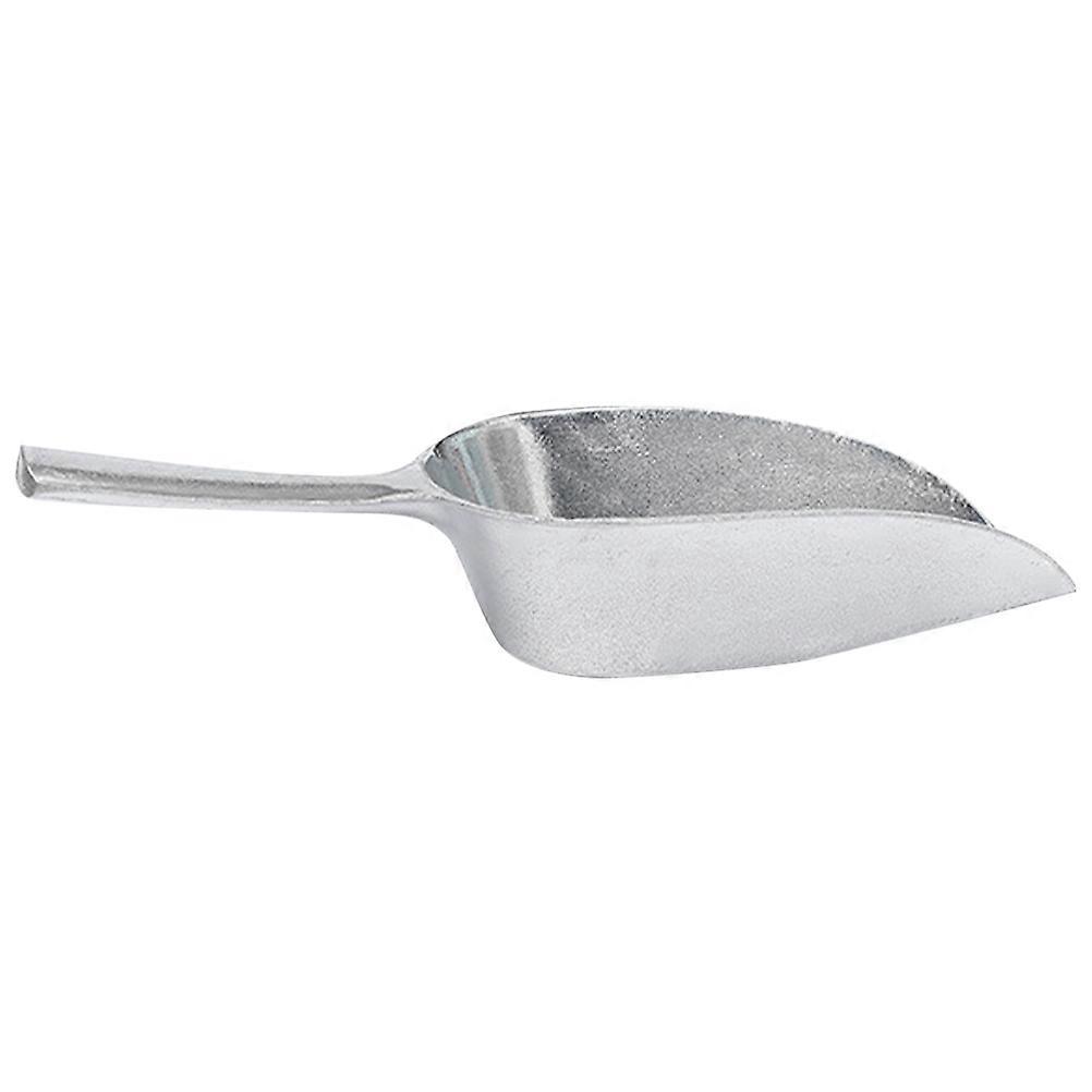 Aluminum Alloy Ice Scoop for Kitchen and Bar Use with Comfortable Grip Silver