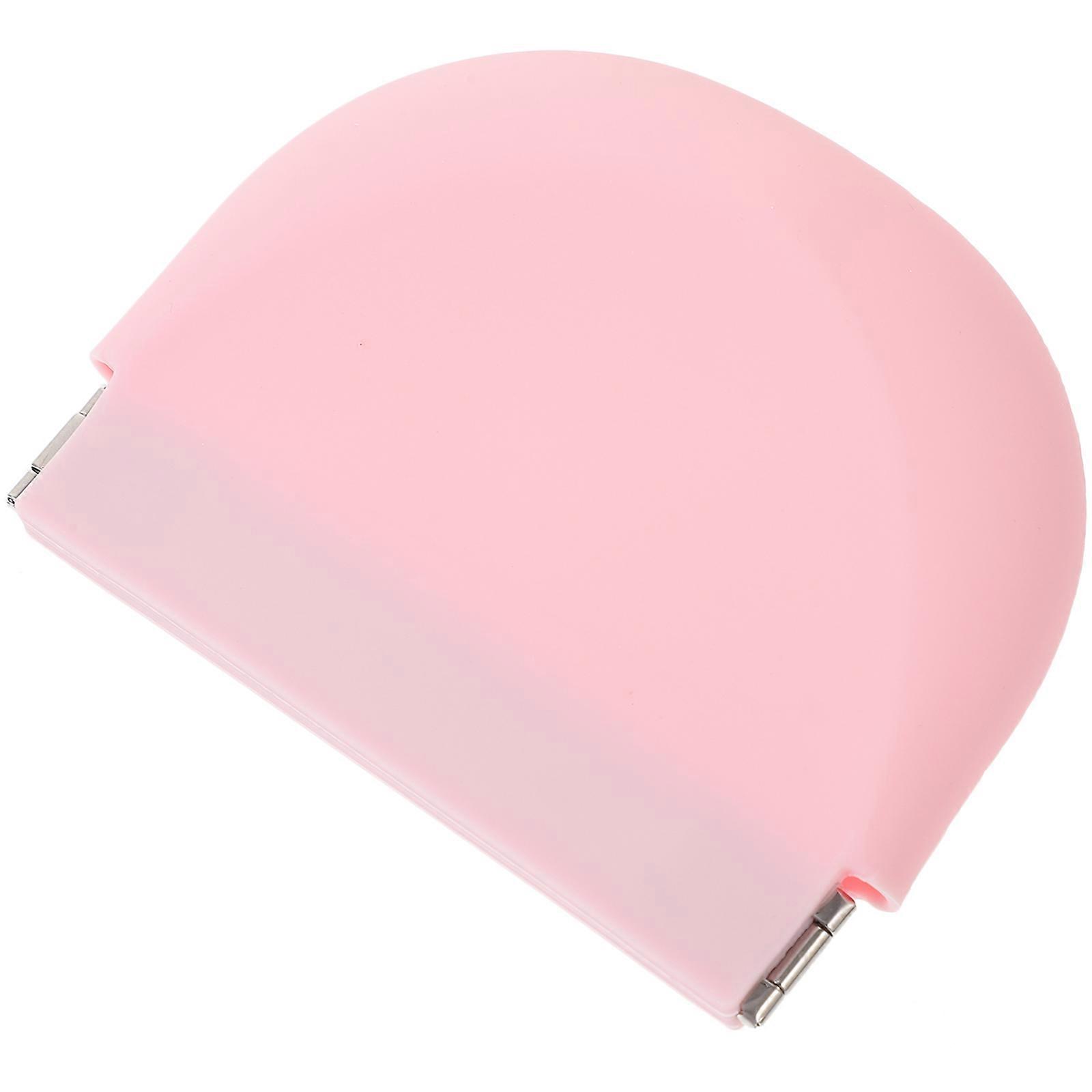 Portable Denture Case in Pink Silicone for Females Great for Travel and Daily Use 3.5 x 2.0 inches