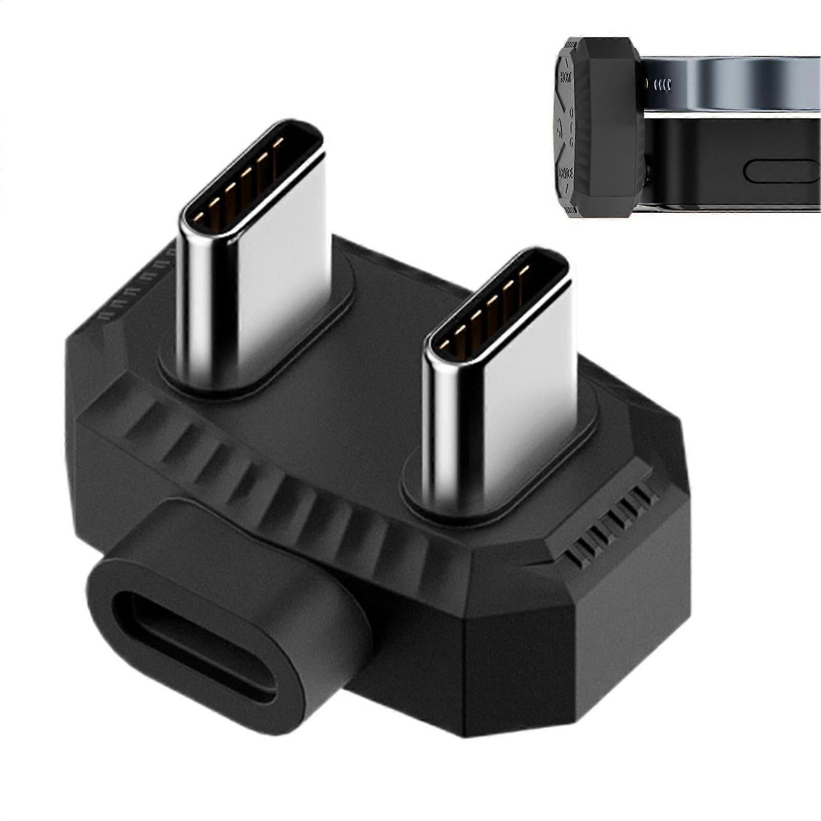 Lavalier Microphone Adapter for Telephone - Type C Dual Plug Compatibility, Audio Input Accessory for Tables