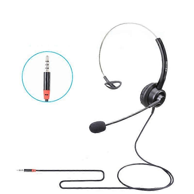 VT200 Telephone Headset,Spec: 3.5mm Single Plug 3.5mm Single Plug
