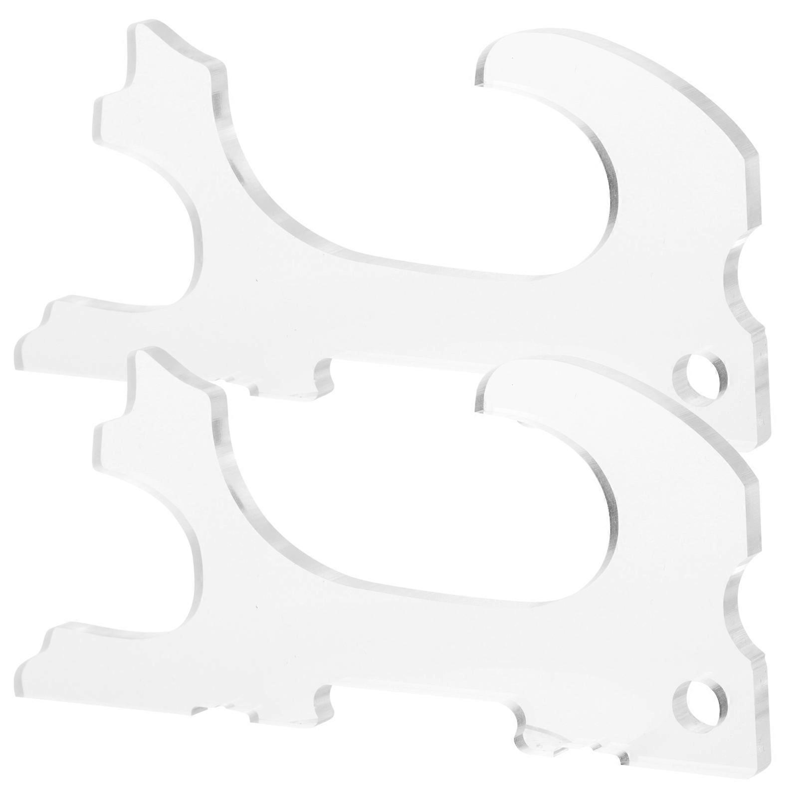 Acrylic Wall Mounted Sword Holder For Decorative Home Use And Storage 2Pcs