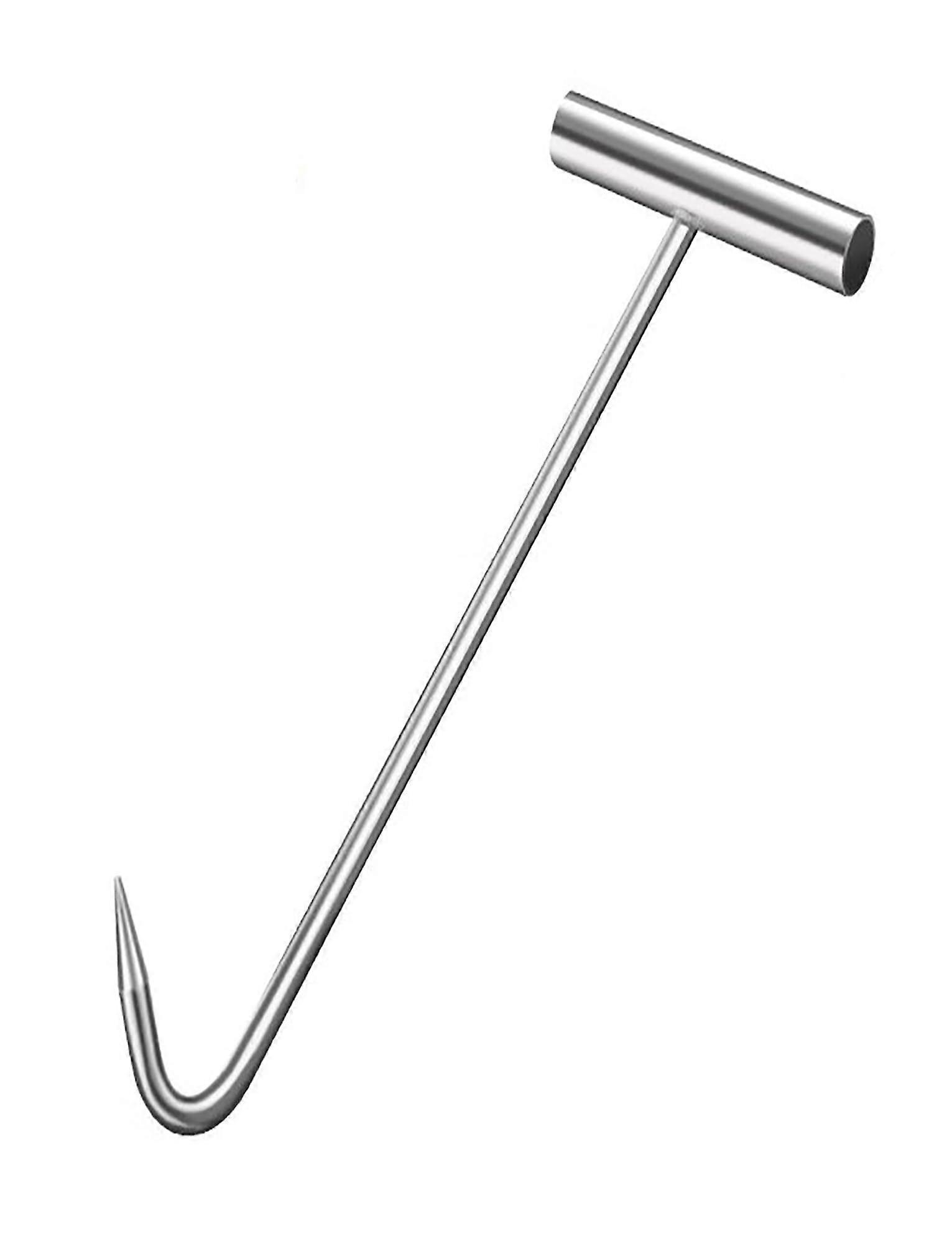 Diameter 12 mm / 0,47', robust lyftkrok i rostfritt stål för avloppslock (50 cm)