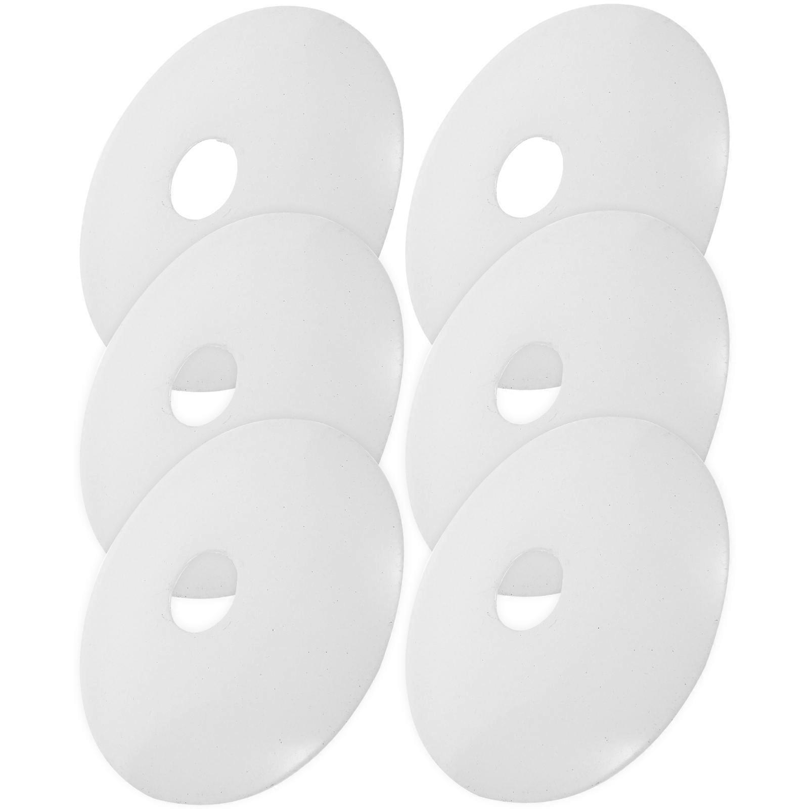 Ceiling Light Canopy Kit White Color 60mm Size Chandelier Ceiling Plate For Indoor Lighting Anti Rust Coating 6Pcs Diy Retrofitting
