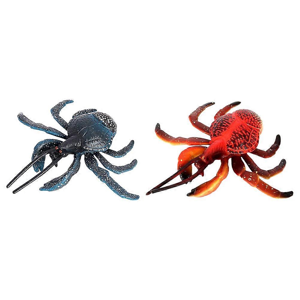 Simulated Marine Animal Models 2Pcs Crab Ornament Assorted Color Ideal For Parties