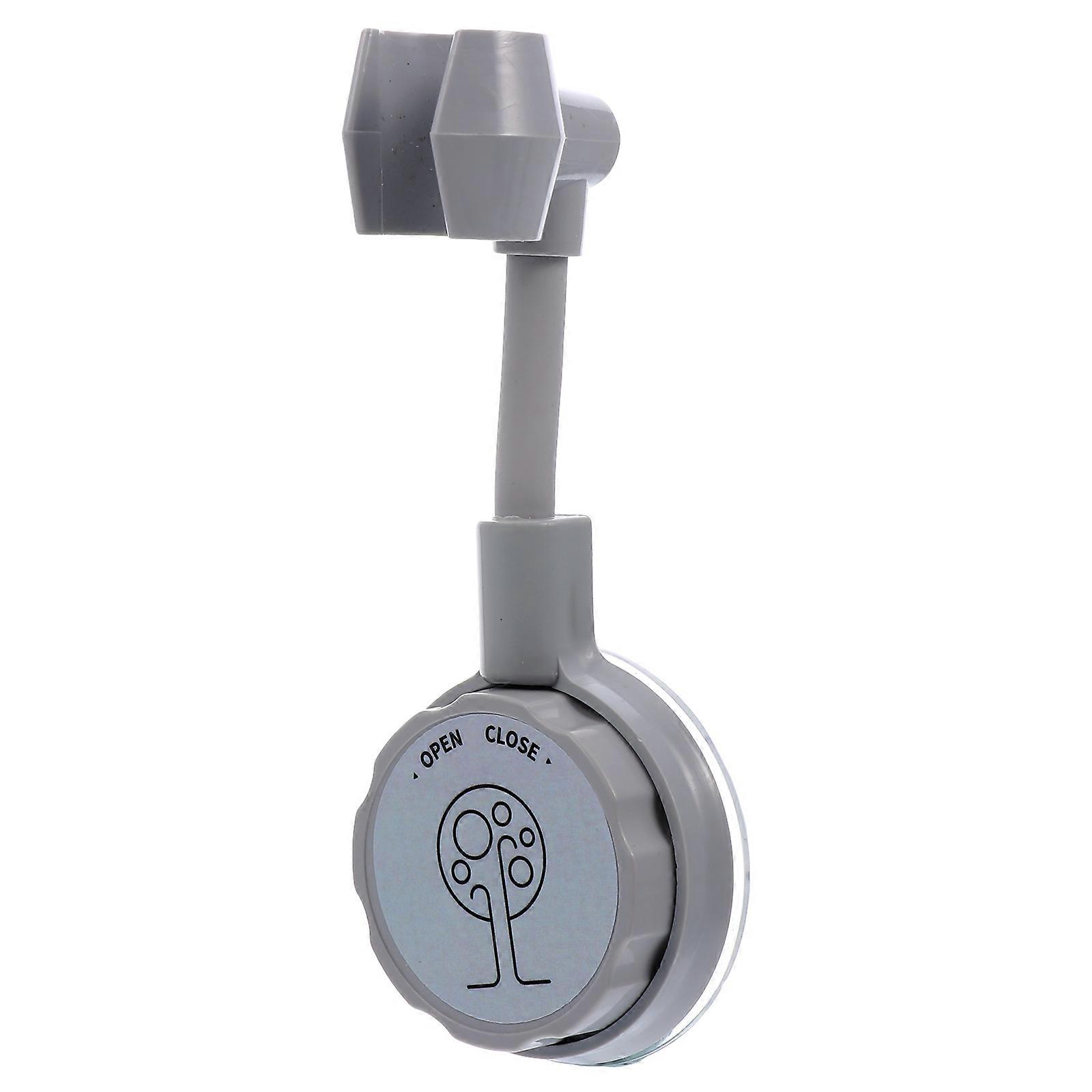 Plastic Shower Head Stand For Hotel Use 16X7Cm Light Grey Moisture-Proof Adjustable 1Pcs