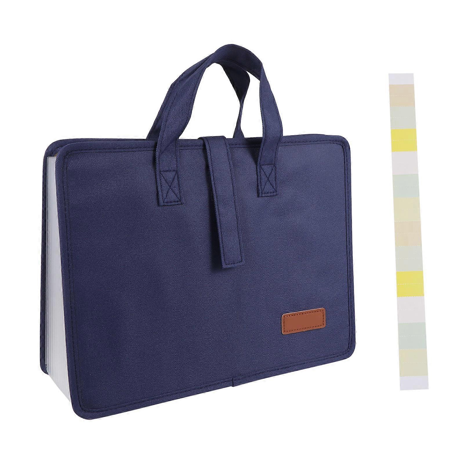 Document Filing Organizer Heavy Duty Folder for School Use Features 13 Pockets Waterproof Material 1Pack