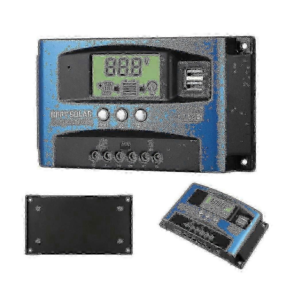 ZENGO Solar Controllers Mppt 100a 80a 60a 50a 40a 30a Dual Usb Lcd Display 12v 24vz