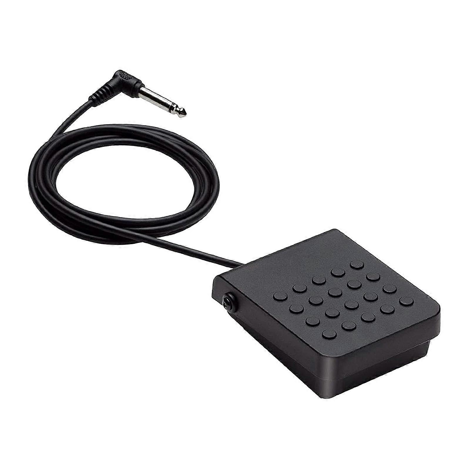 Sustain Pedal with 1/4 Inch Plug for Digital Piano, Keyboard, Synthesizer Practice and Performance