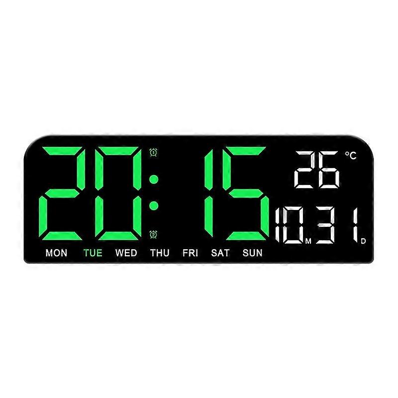 LED Screen Digital Display Desktop Alarm Clock Wall Clock