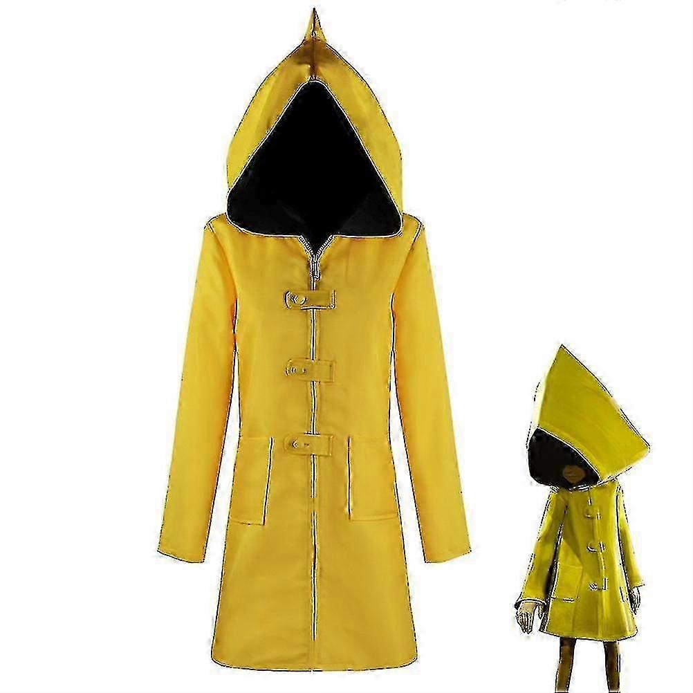 Little Nightmares Cosplay Costume Unisex Yellow Raincoat Halloween