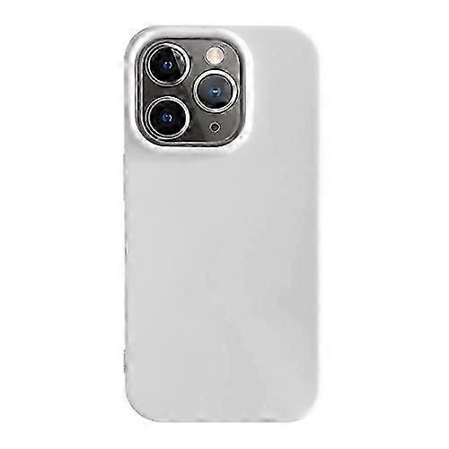 حافظات الهاتف المحمول لهاتف iPhone 11 Pro جراب هاتف TPU بلون خالص مقاوم للصدمات (أبيض)