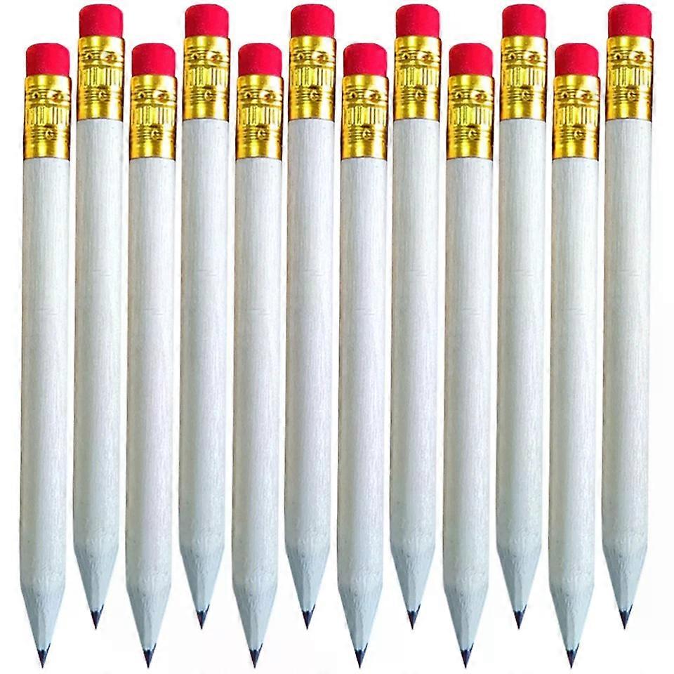 أقلام الجولف ، 60 قطعة أقلام الكتابة القصيرة للأطفال مع محايات صغيرة الحجم