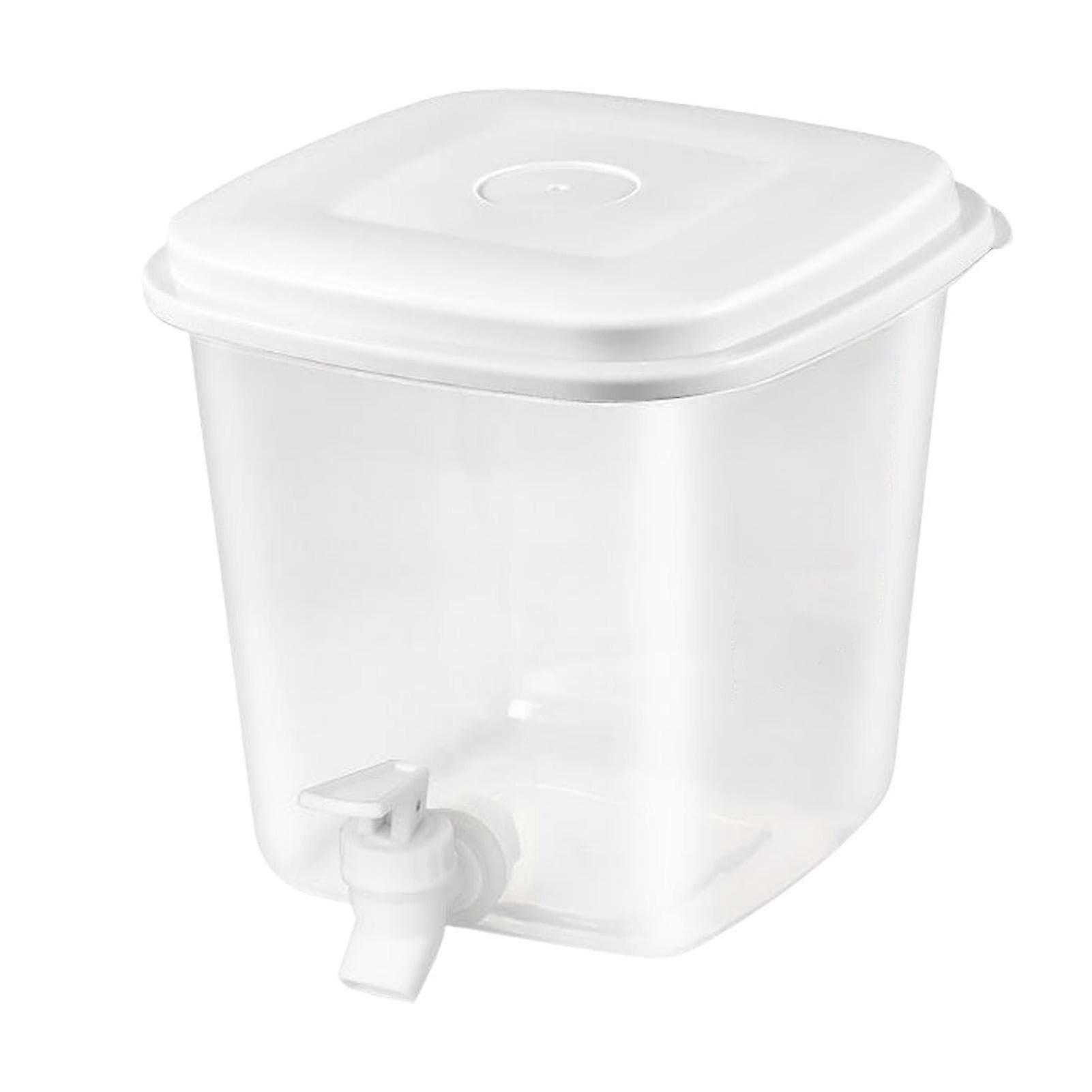 Juice Dispenser with Tap 3.5 Liter Refrigerator Beverage Container for Juice, Iced Tea, Cold Beer
