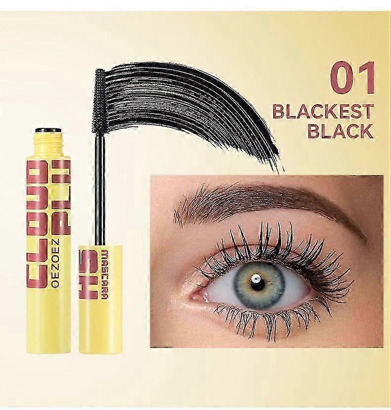 Vandtæt langtidsholdbar mascara, forlængede krøllede vipper, vandtæt og svedtæt langtidsholdbar ikke-udtværet (1 stk)