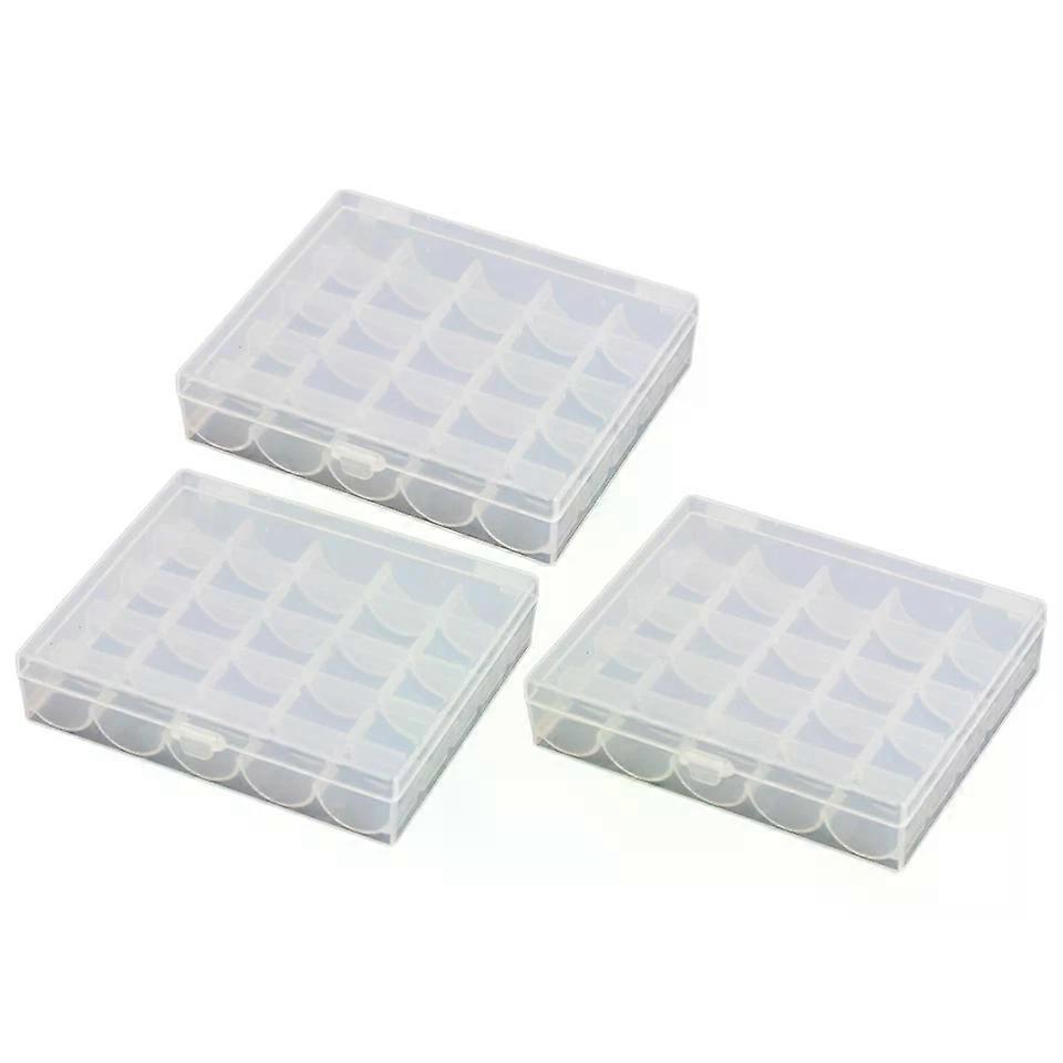 Bobbin Box, 3 Pcs Sewing Thread Storage Clear Container Organizer