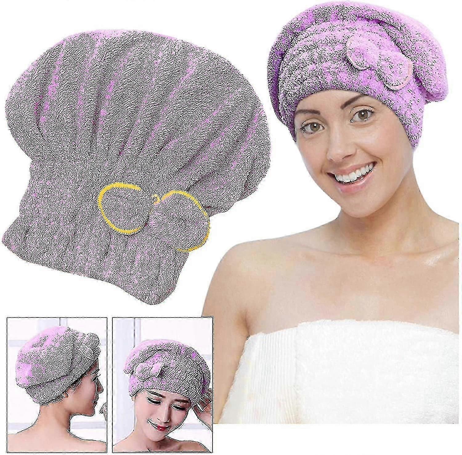 Hair Dryer Cap, Super Soft Towel Shower Cap