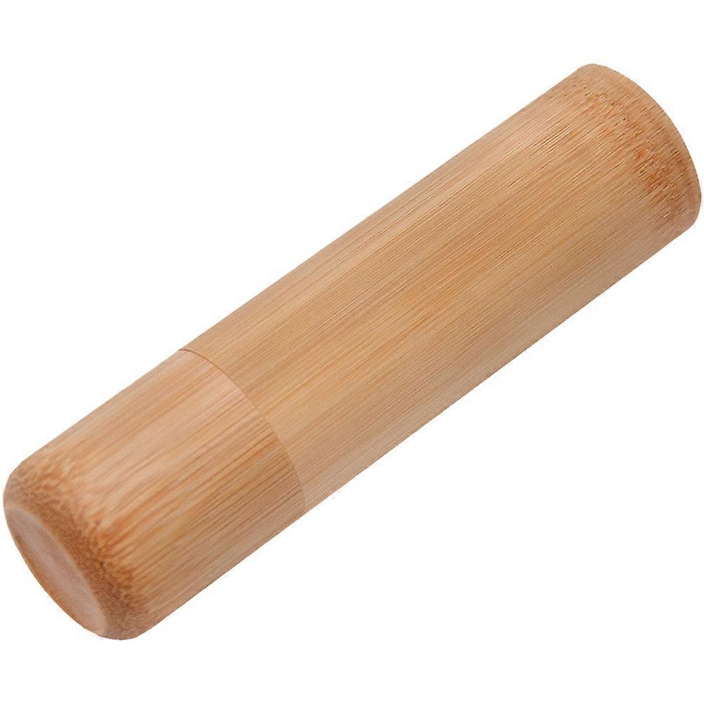 Bamboo Tea Box Container Ideal For Coffee Bean Storage With Simple Design 1Pack