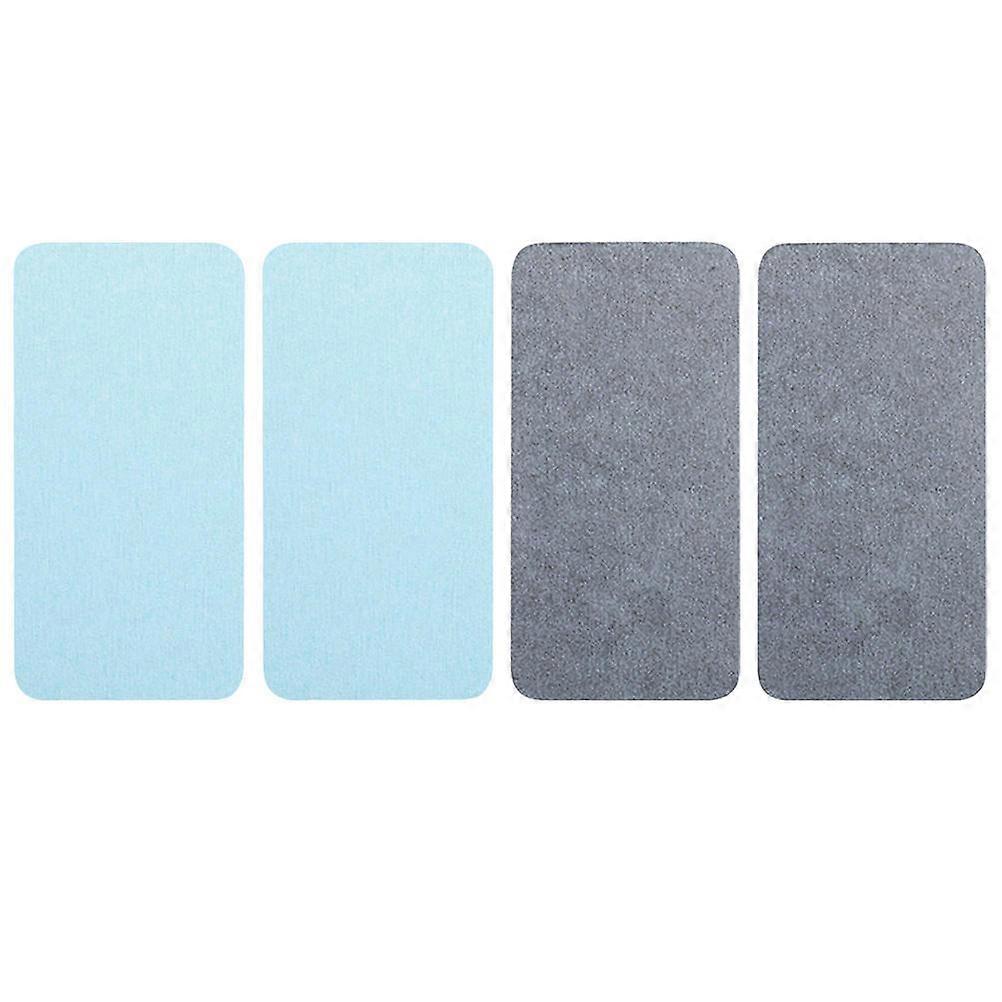 Diatom Ooze and Plant Fibre Absorbent Drink Coasters for Kitchen Bathroom Countertop with Non Slip Design 2 Pcs Assorted Color