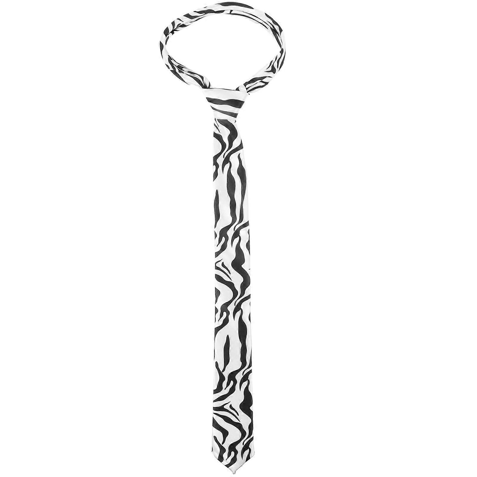 Here's a refined and engaging product description for your **Zebra Print Necktie**:
 
### 🐴 Stylish Zebra Print Necktie – For Teens & Adults