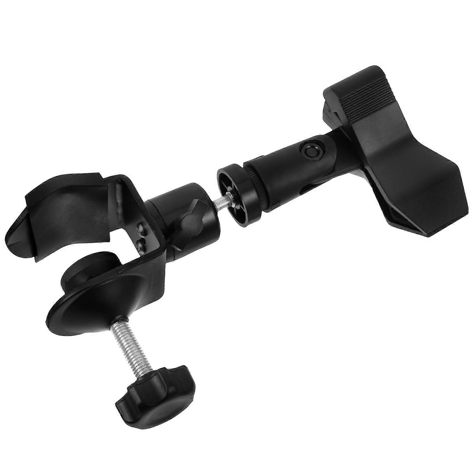Microphone Holder Clip Spring Mic Clip for Microphone 1Set Black
