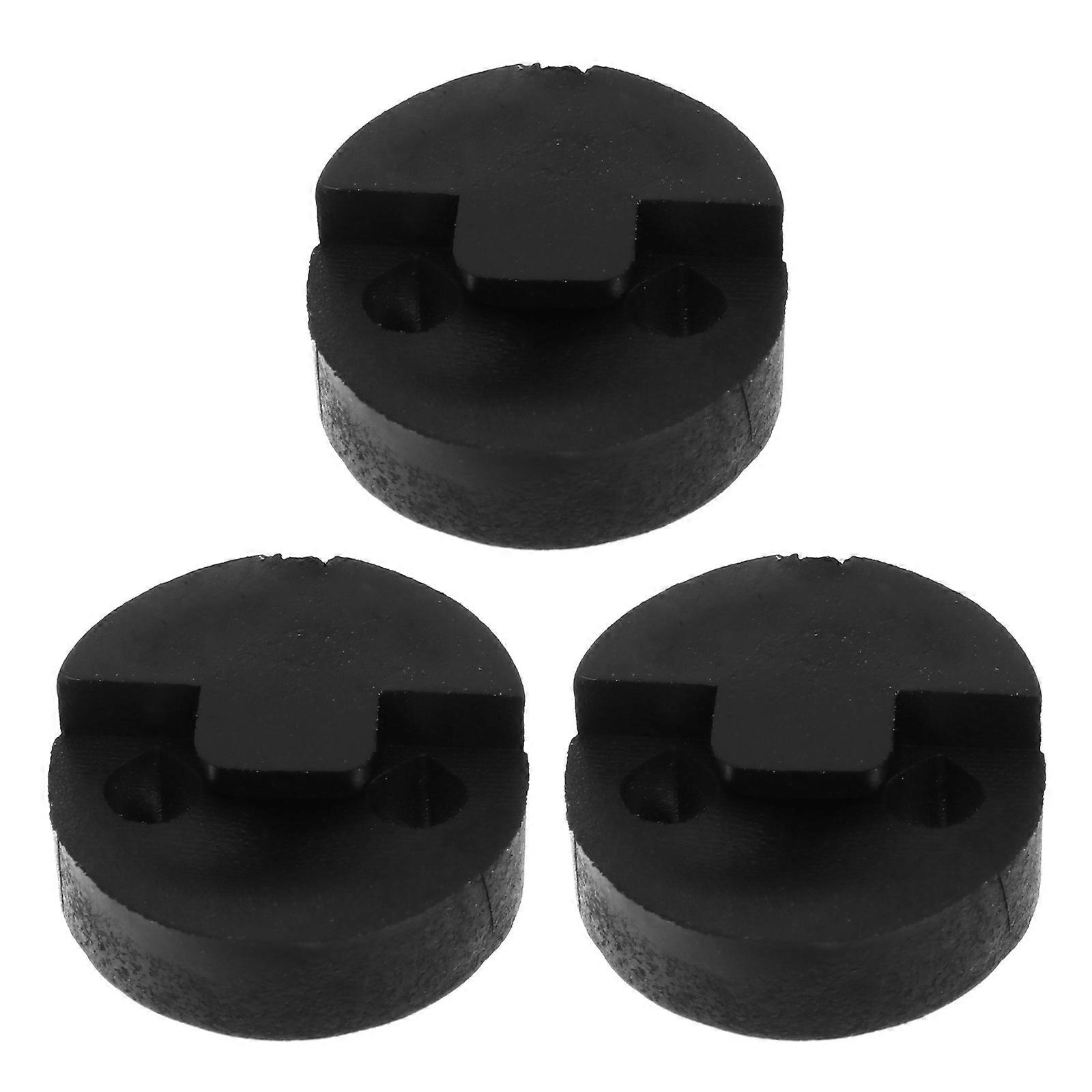 Mute For Violin 3Pcs Rubber Black Practice Silencers Sound Reduction Perfect For Beginners And Musicians