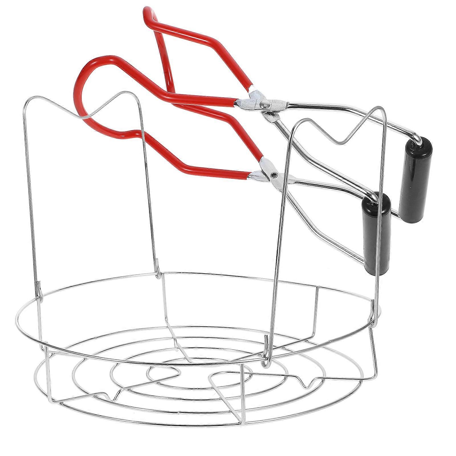 Canning Tongs Jar Lifter Stainless Steel Kitchen Tools For Safe Disinfection And Heating In Outdoor Picnics 1 Set