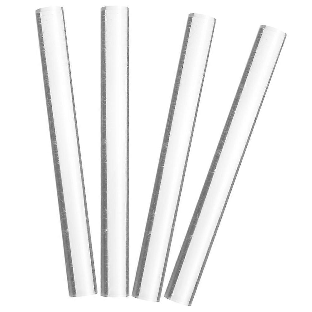 4Pcs Acrylic Clay Rollers for DIY Craft Shaping Smooth Surface Easy to Use and Clean White Color