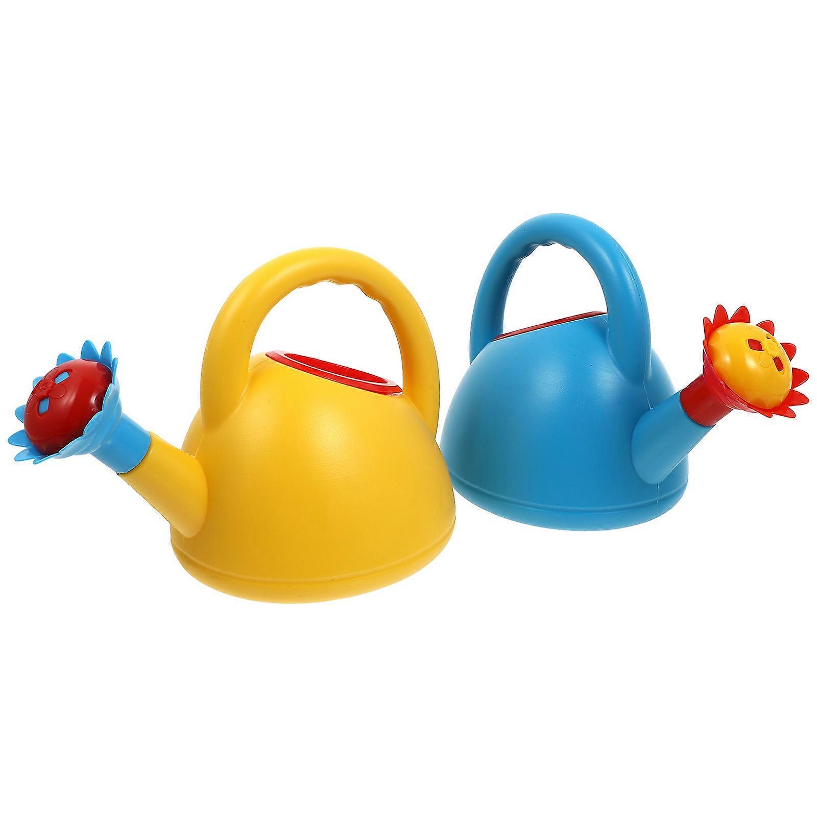 2Pcs Kids Watering Assorted Color Snail Shape Functioning For Beach And Bathtub Water Activities