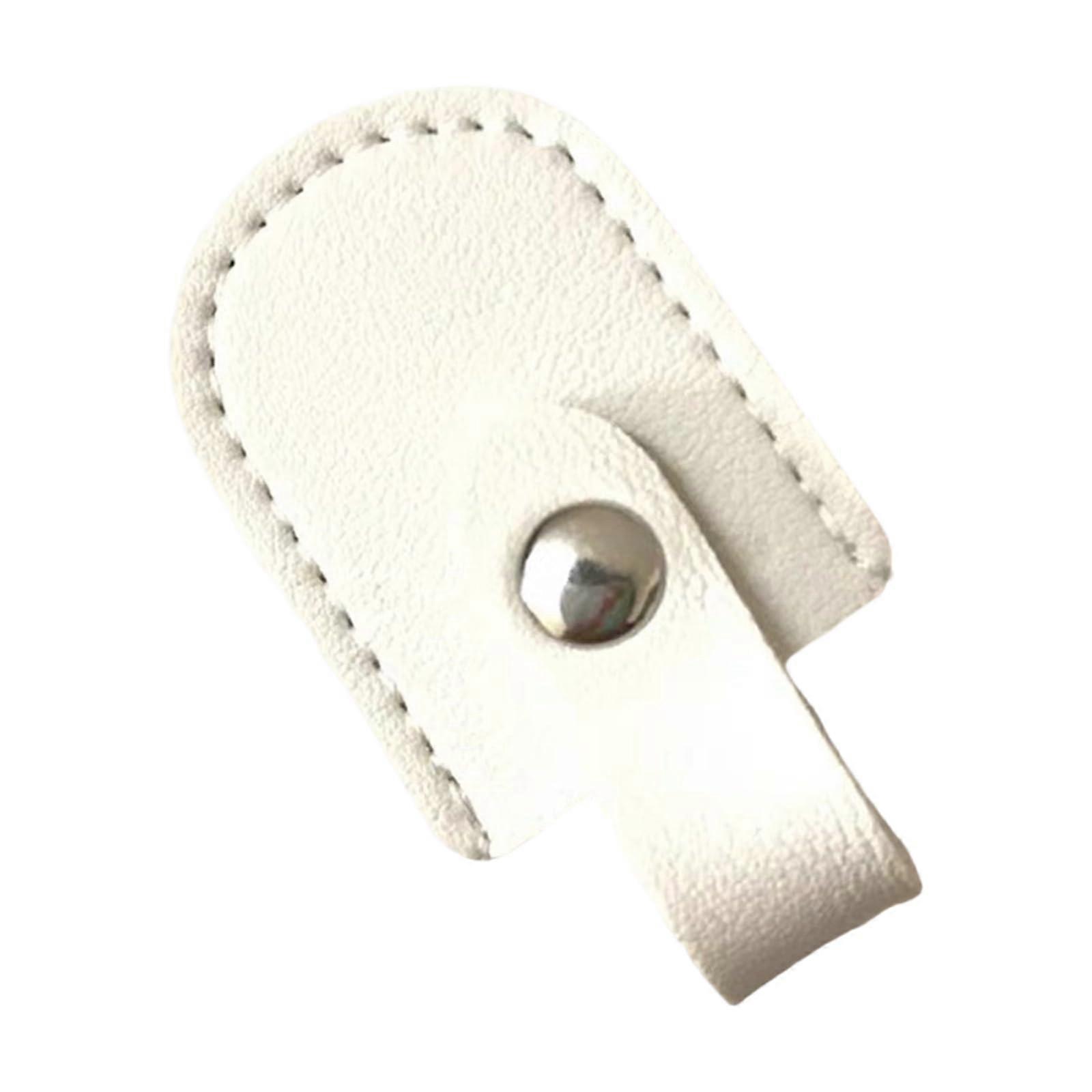 Scissor leather case, flexible leather case for scissors, scissor accessories, suitable for a variety of sizes, white, 1000 W