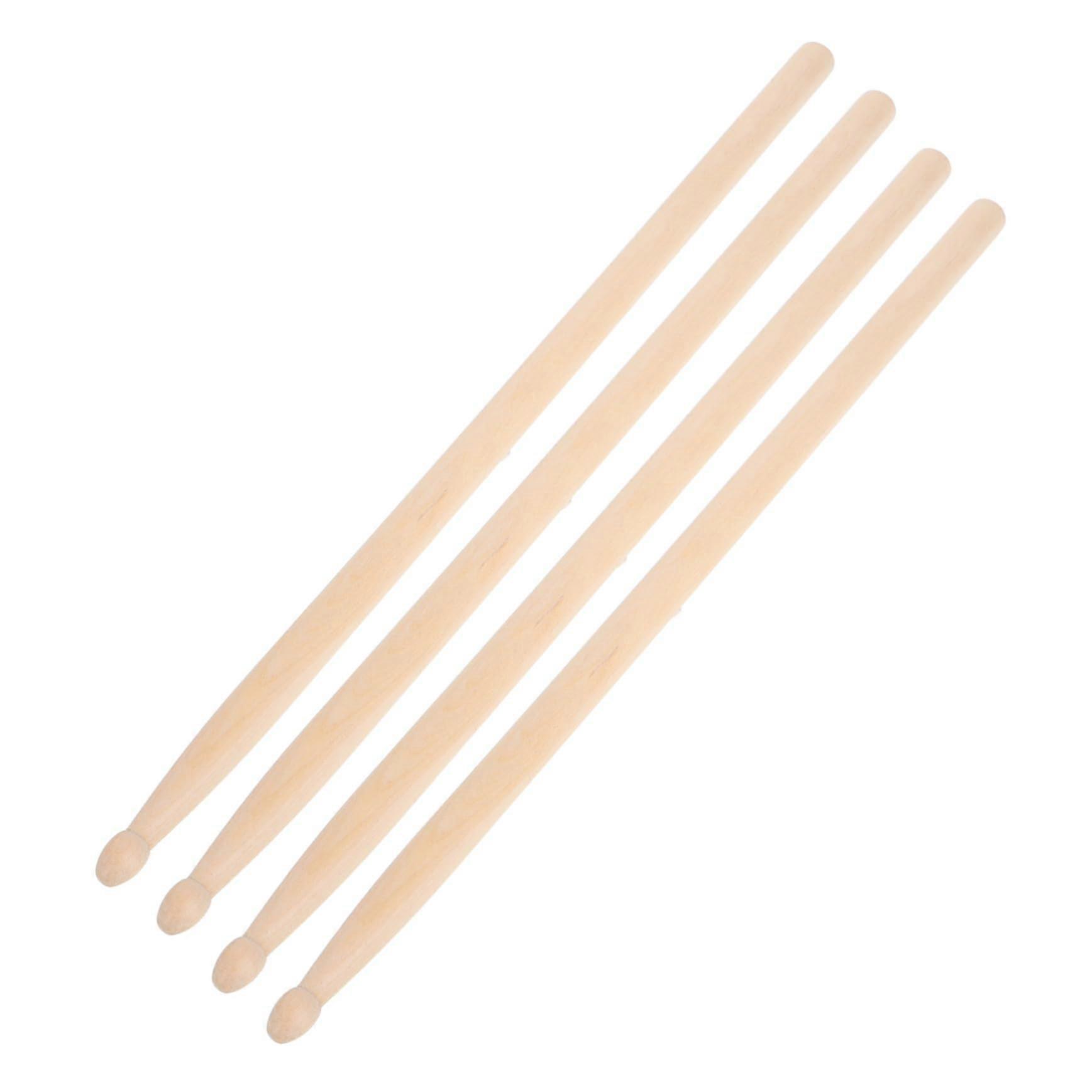 5a Drumsticks Wooden Beaters Set of 2 for Drums, Bass Drum and Percussion