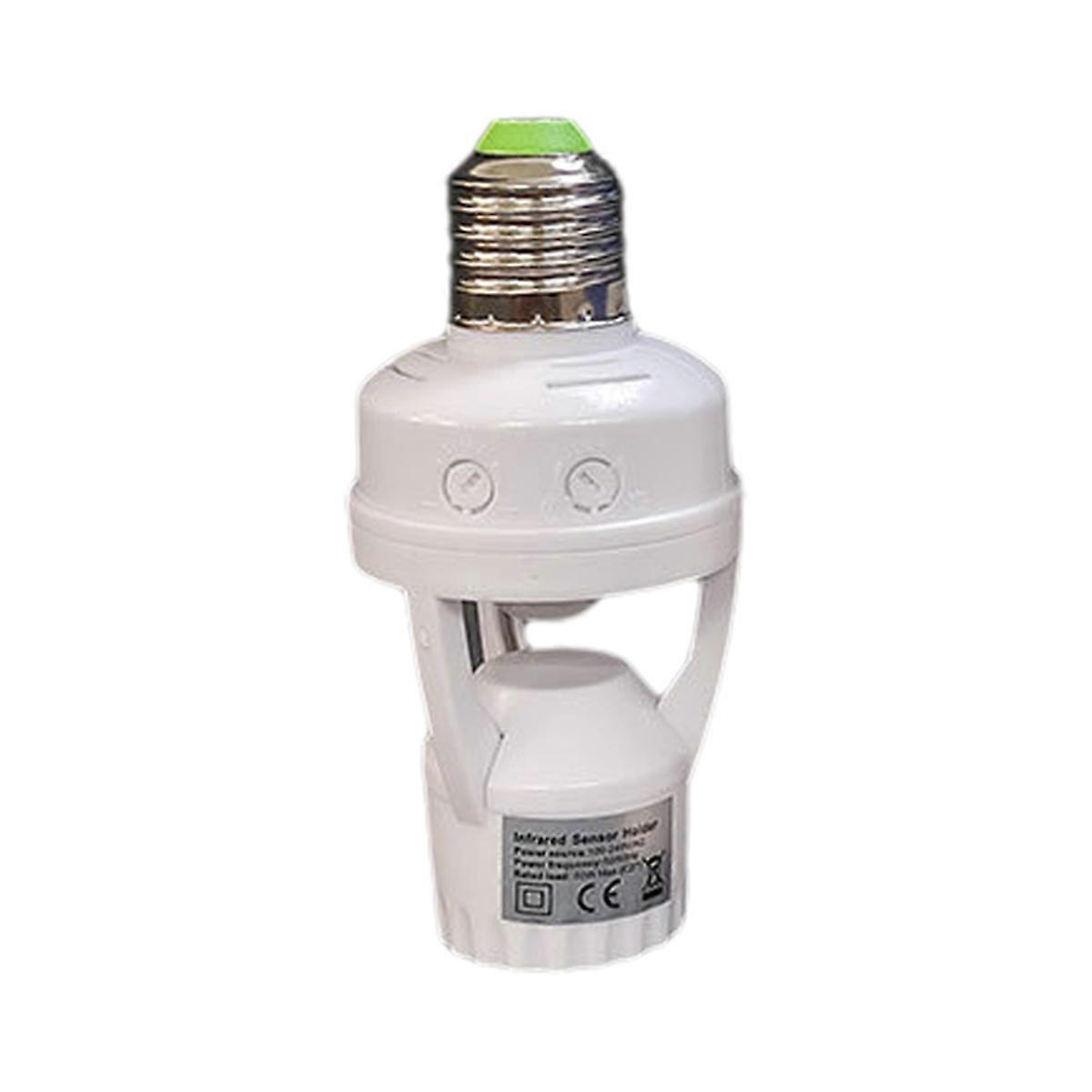 E27 PIR Smart Motion Sensor Light Switch Detector Base Lamp Holder Time Delay Adjust Control Bulb Socket