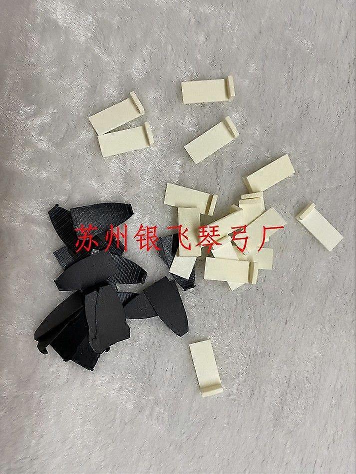 4 قطع نصائح قوس الكمان: استبدال أطراف القوس الفيولا الدقيقة - ملحقات إصلاح الكمان البلاستيكية عالية القوة لتحسين الأداء