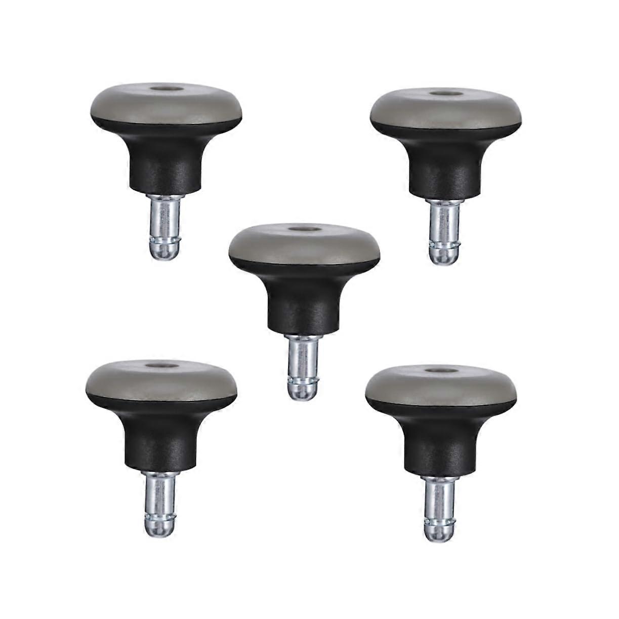 PU Office Chair Replacement Wheels - Set of 5, Adjustable Castors Compatible with Stools and Office Chairs