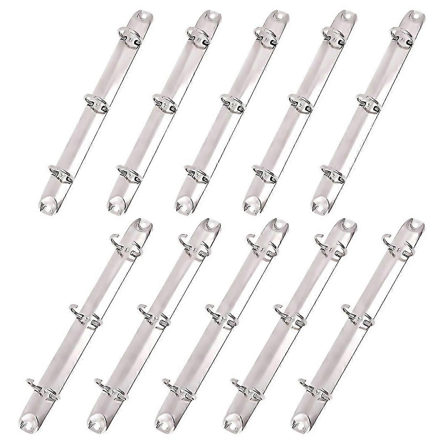 For 10pcs a5 notebook 3ring binder mechanism letter size holes 20mm metal loose leaf binders spineco