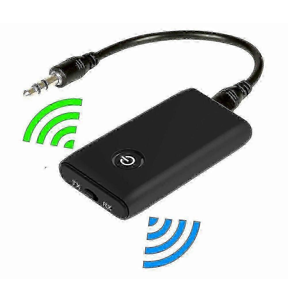Bluetooth 5.0 Audio Transmitter and Receiver 2-in-1 Adapter - 3.5mm AUX Wireless Converter Newly Upgraded