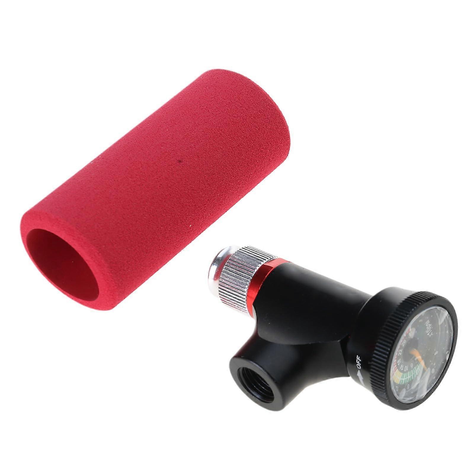 CO2 Inflator Head for Bicycles Tyre Pumps Replacement with Insulated Sleeve for Easy Use and Compatibility with Standard Valves