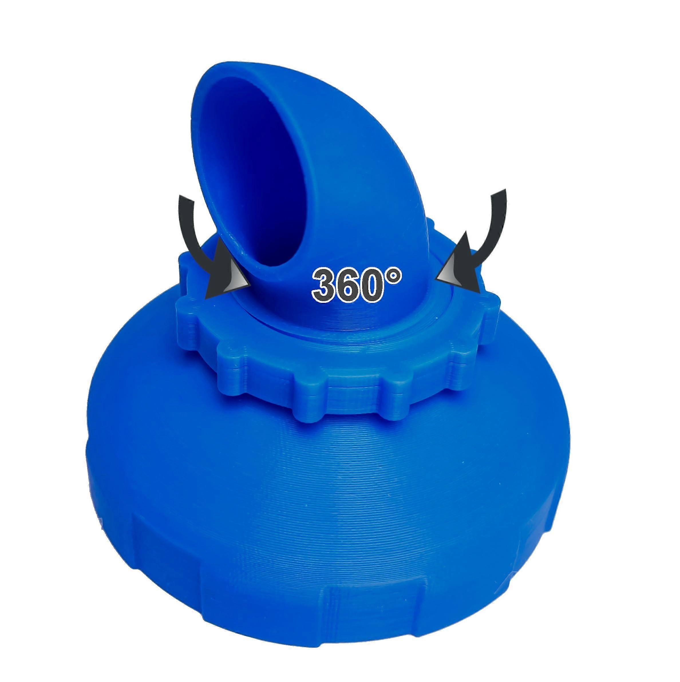 Pool Inlet Nozzle 360° Rotatable for Intex Bestway Pools, 32/38mm Diameter Airstone Outlet Accessory, Blue